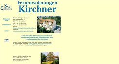 Desktop Screenshot of ferienwohnungen-kirchner.de