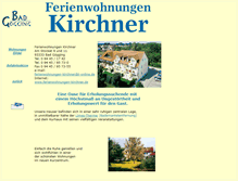 Tablet Screenshot of ferienwohnungen-kirchner.de